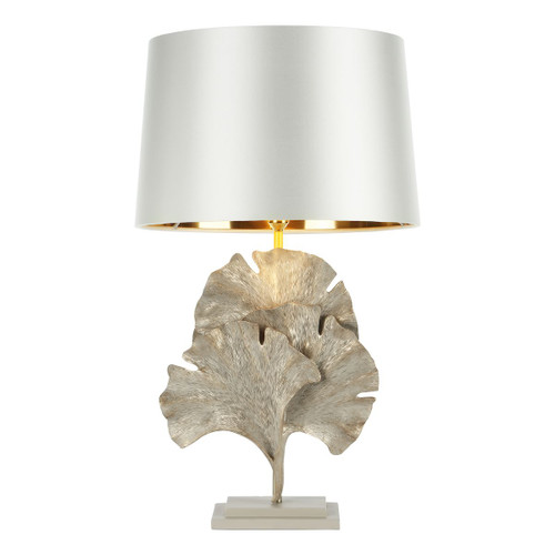 Gingko table lamp in cream / gold, base only